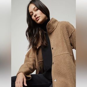 Velvet by Graham & Spencer | Albany Lux Sherpa Reversible Jacket in Cafe XS